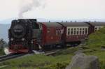 99 7240-7 hat am 09.06.2010 den Bahnhof Brocken fast erreicht.