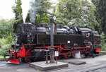99 7245-6 beim Wasser fassen im Bahnhof von Drei Annen Hohne am 16.08.16.