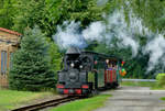 06.08.2016, Dampf-Betriebstag bei der Muskauer Waldeisenbahn.