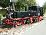 IV K 99 516 im Bahnhof Schönheide Mitte, fotografiert am 25.08.2018