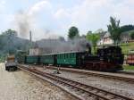 IVK 99 1608-1 aus Radebeul mit dem Traditionszug nach Cranzahl in Hammerunterwiesenthal am 31.05.2008