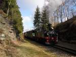 99 582 macht am 20.03.11 die Teddybrfahrten in Schnheide.