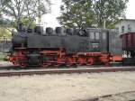 99 791 am 30.09.14 am Museumsbahnsteig in Radebeul Ost
