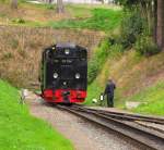 Fichtelbergbahn (SDG) 99 794 beim umsetzen in Oberwiesenthal; 13.09.2011