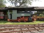 Die Feldbahnlok D6 stand am 1.6.14 im Feldbahn Museum Oekoven.
