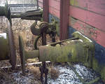26.02.2006, in Ebensfeld standen lange Zeit einige Güterwagen aus vergangenen Epochen.