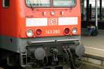 143 280, eine Lok der man leider auch die Kontrollziffer geklaut hat -.- 28.7.2008 in Mnchengladbach Hbf
