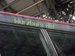 Zugzielanzeige einer BR 146 am 03.03.13 in Frankfurt am Main Hbf 