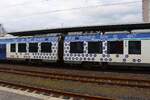 Start Regionalverkehr Alstom Wasserstoff iLint 554 618-3 Folierung am 15.02.26 in Frankfurt Höchst