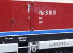 Detailaufnahme von Beschriftung auf 95 80 0 675 019-3 D-SVTG | VT 18.16.10 | VTa 18.16.10 |  Anklam | Oktober 2026