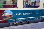 Berschriftung eines IC Wagen am 10.10.26 in Wiesbaden 