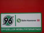 Hannover 96 - offizieller Mobilittspartner der S-Bahn Hannover.