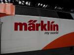 Märklin My World Aufschrift an der 120 112.8 in Frankfurt am Main am 13.02.14