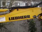 Liebherr Logo am 18.02.14 in Frankfurt Süd 