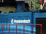 Frankenbach Logo an HGB V150.02 Vossloh G1206 am 28.05.15 in Mainz Hbf vom Bahnsteig aus fotografiert