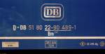Die DB AG Fahrzeugnummer eines D-Zug Wagen am 17.08.13 in Frankfurt am Main