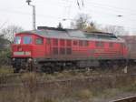 232 528 war am 20.11.2010 mit einem Güterzug in Stendal und fuhr nach Berlin  