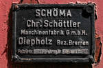 Fabrikschild der Kdl 01-06 (Schöma 2123/1958) (Koblenz, 26.04.2025)