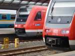 Doppelte Kupplung - Hier zu sehen von 612 170 und 612 058.
Hof Hbf am 12.10.2013,