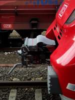 Die Kupplung von 442 611 von der Seite am 07.11.13 in Hanau