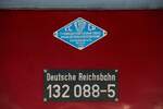232 088-5 (132 088-5) Deutsche Reichsbahn Schild in Wuppertal, August 2025.