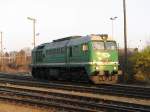 120 002 der ITL fhrt dem Sonnenuntergang Richtung Gterbahnhof Dresden-Friedrichstadt entgegen.2.04.07