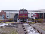 DB Museum 120 274-6 am 25.01.2020 auf der Drehescheibe im Eisenbahnmuseum Bw Arnstadt.