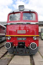 EBS V200 507 (92 80 5220 507-9 D-EBS) am 28.05.2022 beim Eisenbahnfest des Thringer Eisenbahnvereins im ehem.