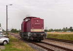 Rohde Bahnbau 202 720-9 als Tfzf nach Erfurt Nord, am 16.06.2018 in Kühnhausen.