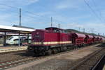 HTB 110 108-8 war am 10.04.2020 in Eisenach im Bauzugdienst anzutreffen.