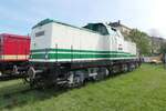 die Prototyplokomotive V 100 003 zum Dresdner Dampfloktreffen im Jahr 2024