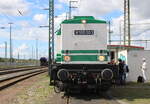 DB Museum V100 003 (92 80 1201 003-1 D-LDK) am 30.08.2025 beim Tag der offenen Tür (100 Jahre Bw Erfurt) im DB Werk Erfurt.