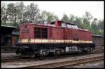 110745 solo im Bahnhof Cranzahl am 5.6.1991