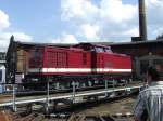 202 646-6 auf der Drehscheibe am 25.08.07 zum Heizhausfest in Chemnitz Hilbersdorf.