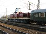 112 331-4 der Ostschsichen Eisenbahnfreunde als Schublok eines Sonderzuges.Zuglok war 52 8080-5 der Ostschsischen Eisenbahnfreunde.02.12.07.