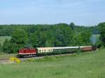 112 331-4 und 52 8080-5 am 25.05.2005 bei Krummhermsdorf