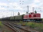 Press 112 565-7 als Rckspann am Hackschnitzelzug (Planzug aus Stendal) am 23.08.2008 in Grokorbetha