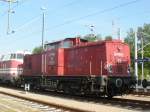Am 25.04.09 Stand PBSV 12 (ex 202 066-7) in Glauchau