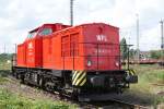 202 822-3(Lok 15) der WFL stand am 20.07.2009 in der Nhe des Seelzer Rbf.