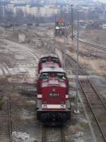 Am 04.04.13 standen in Gera die 202 425-5 und die 202 327-3 der LEG.