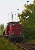 9.9.2017 Rbf Berlin-Schöneweide, V 100 121 beim Rangieren
