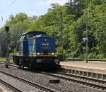 202 725-8 der EVB kam am 04.06.2015 als Tfzf durch Eichenberg in Fahrtrichtung Norden.