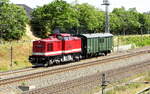 Am 09.06.2017 kam die 112 708-3 (202 708-4) von der MTEG - Muldental Eisenbahnverkehrsgesellschaft mbH, (PRESS) aus Richtung Stendal und fuhr weiter in Richtung Wittenberge .