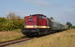 Am 25.08.18 verkehrte ein Sonderzug von Klostermansfeld nach Wörlitz und weiter nach Ferropolis.