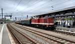 PRESS 204 347-9 bei der Bereitstellung des DPE 31394, am 10.10.2020 in Erfurt Hbf. Die Geburtstagssonderfahrt ging über Straußfurt, die Pfefferminzbahn, Saalfeld und Arnstadt zurück nach Erfurt Hbf.