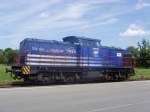 Die  Mllzuglok  (Ex DB 202 423-0) der TREA Mllverbrennungsanlage in Heitersheim wartet auf ihren Zug Richtung Freiburg Gbf. 31.07.07 