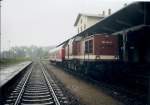 Die Grlitzer 202 646 mit einer kurzen Regionalbahn,am 11.September 2001,in Ebersbach.