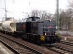 Lok  Felix  von rt&l mit einem kurzen Gterzug in Richtung Magdeburg Hbf am 24.02.2009 in Magdeburg-Buckau 