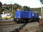 Bauzuglok der BSG am 19.10.2002 in Schwbisch Gmnd