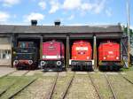 Beim V100 Treffen in Weimar am 29.05.11 waren u.a. zusehen 202 453-7 (WFL), MEG 101 (204 358-6), 112 457-7 und 41 1185-2.